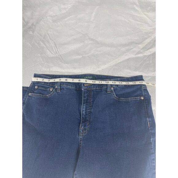 Lauren Ralph Lauren Medium Wash Blue Denim Tapered Mom Jeans Women's Size 16 - Picture 8 of 11